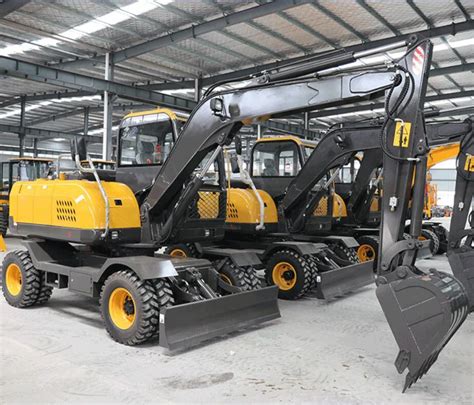 mini rubber tire excavator|rubber tired excavators for sale.